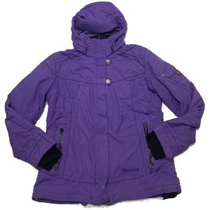 Marmot Purple Hooded winter Jacket
